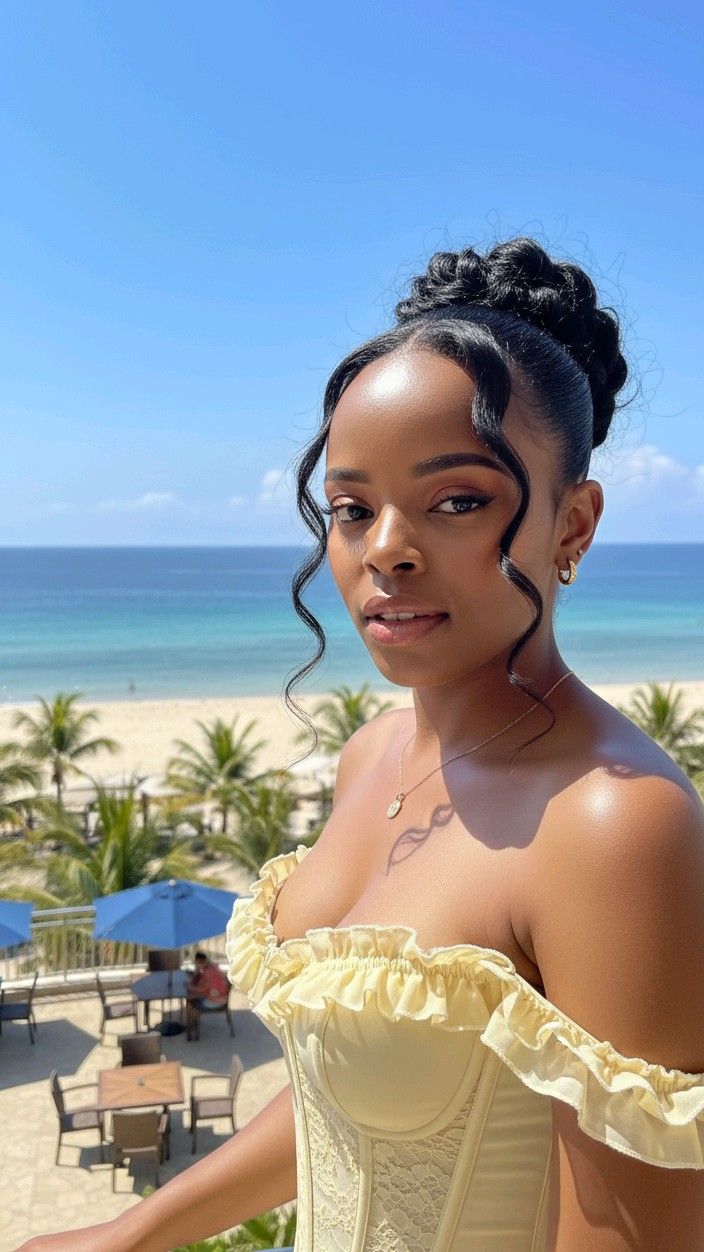 20 Chic Bridesmaid Hairstyles for Black Women (Wait Until You See #12!) - 17. Bold Pompadour 1