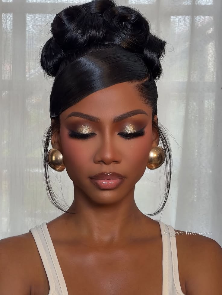 20 Chic Bridesmaid Hairstyles for Black Women (Wait Until You See #12!) - 8. Crown Braid 1