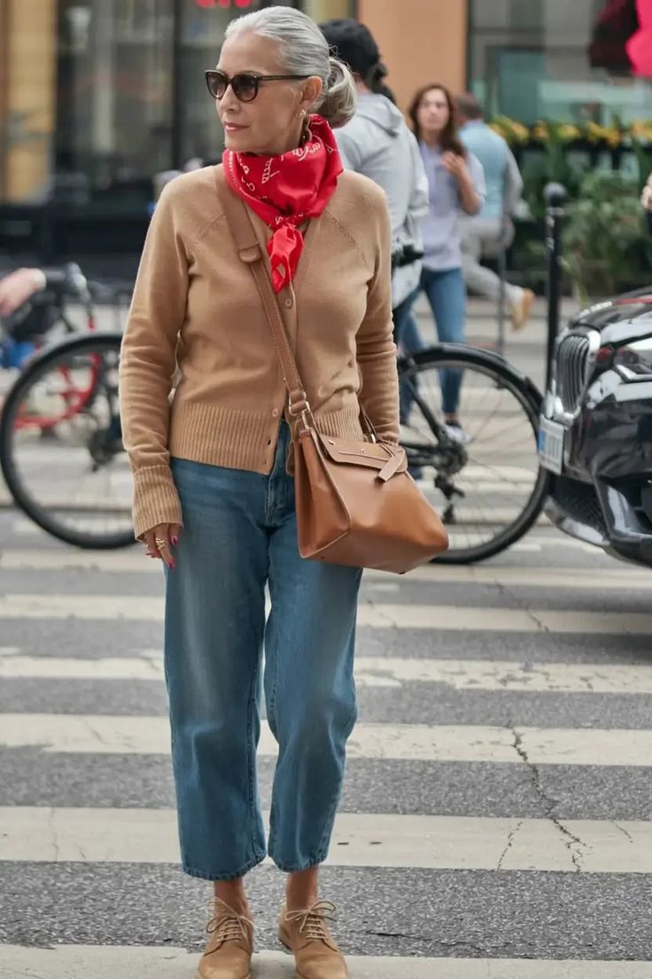 20 Chic Fall Outfits for Women Over 50 (Steal These Looks Now!) - Effortless Weekend Look 1