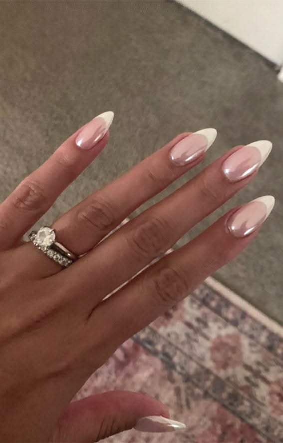 20 Glamorous Hoco Nails That Will Make Your Homecoming Look Unforgettable (#20 Is Stunning!) - 2. Soft Pink Almond Frenchies 1