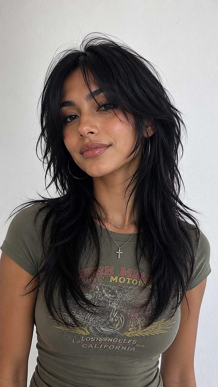 20 Layered Hairstyles That Instantly Add Volume and Movement (Wait Until You See #20!) - 8. The Midnight Long-Layer Look 1