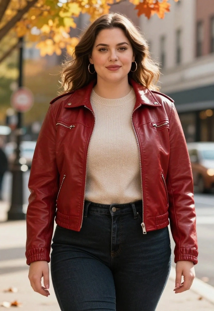 20 Leather Jacket Styles to Rock This Fall (Your Friends Will Be Jealous of #7!) - 6. Colorful Leather Jacket 1