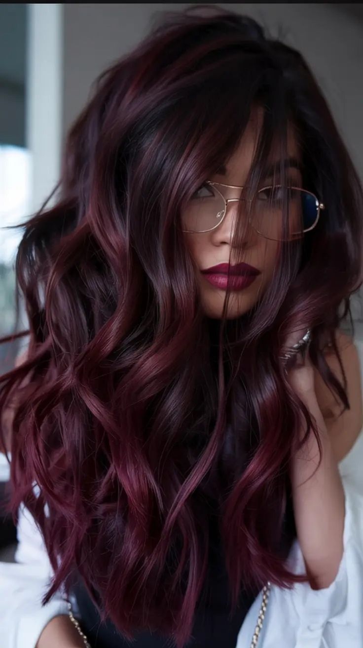 20 Trendy Hair Colors Everyone Will Be Asking This Year (Which One Is Your New Look?) - 1. Blackberry Wine Waves 1