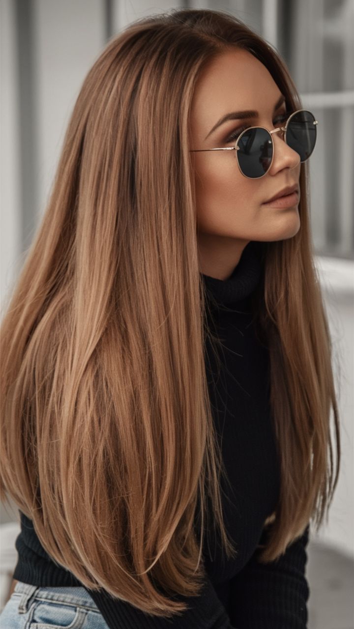 20 Trendy Hair Colors Everyone Will Be Asking This Year (Which One Is Your New Look?) - 13. Glossy Milk Tea Brown 1