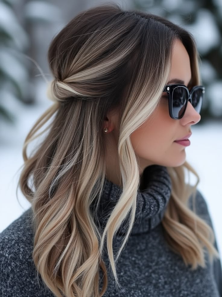 20 Trendy Hair Colors Everyone Will Be Asking This Year (Which One Is Your New Look?) - 2. Winter Beige Money Pieces 1