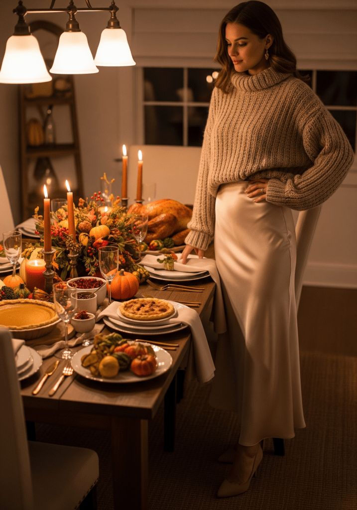20 Trendy Thanksgiving Looks That'll Make You the Talk of the Table (Especially #3!) - 19. Comfy and Cozy 1
