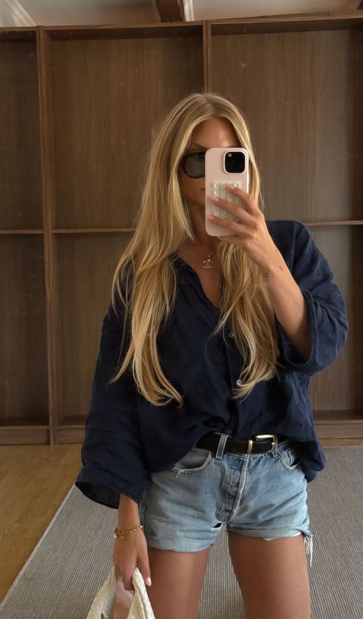 21 Casual BBQ Looks That Will Make Heads Turn (Check Out #10!) - Classic White Shirt and Shorts 1