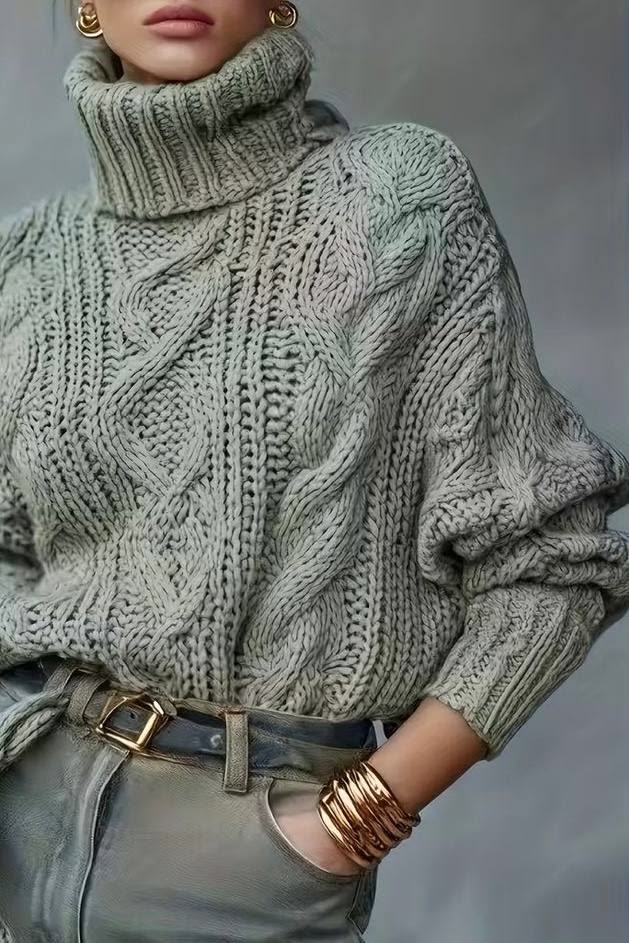20 Cable Knit Cardigan Outfits That Instantly Elevate Your Everyday Wardrobe - 14. Cream Cardigan Layered Over a Matching Knit Top 1