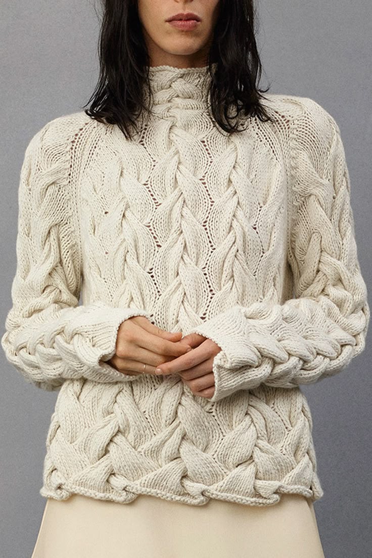 20 Cable Knit Cardigan Outfits That Instantly Elevate Your Everyday Wardrobe - 16. Runway Cable Knit with a Shimmering Midi Skirt 1