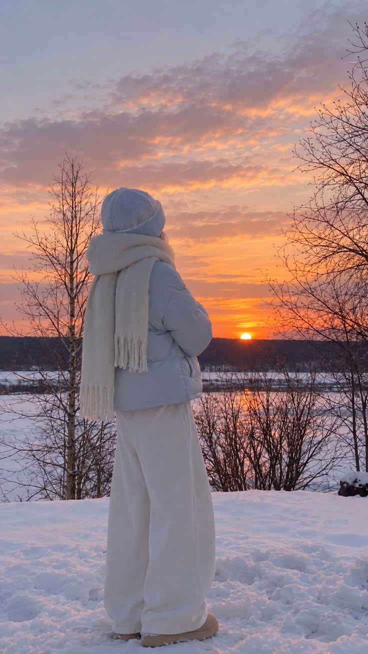 20 “I Just Threw This On” Winter Outfits That Look Anything But Random - 10. The Soft White Snow-Day Uniform 1