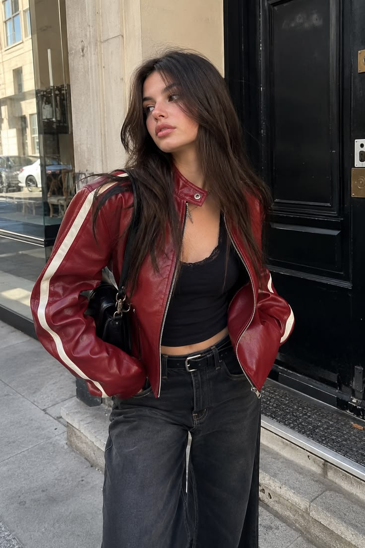 20 Red Leather Jacket Baddie Outfits That Bring Instant Main-Character Energy - Final Style Note 1