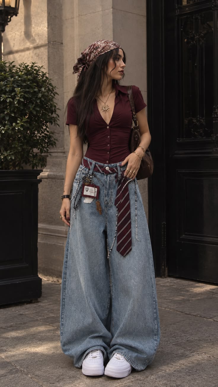 20 Street-Style Outfits That Look Like They Belong in a Music Video - 3. School-Tie Rebel 1