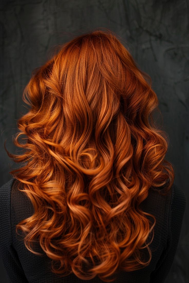 Copper Hair: 20 Shades From Strawberry to Deep Auburn - 20. Deep Auburn Copper Curls 1